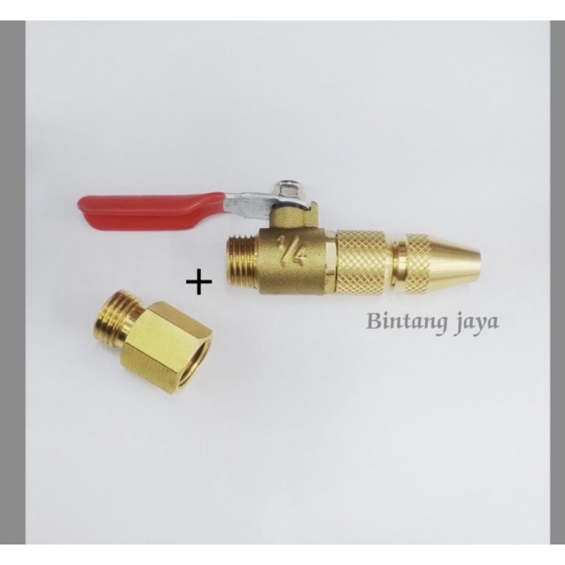 Connector nosel krant cuci ac Lurus + nepel selang