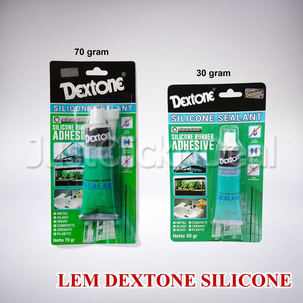 

Dextone Silicone Sealant 30 70 gram Lem Kaca Aquarium Bening