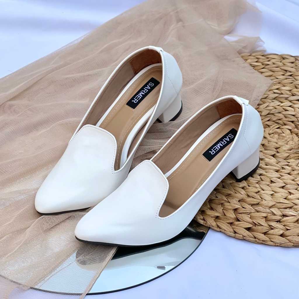 SARMER - THALIA HEELS WHITE