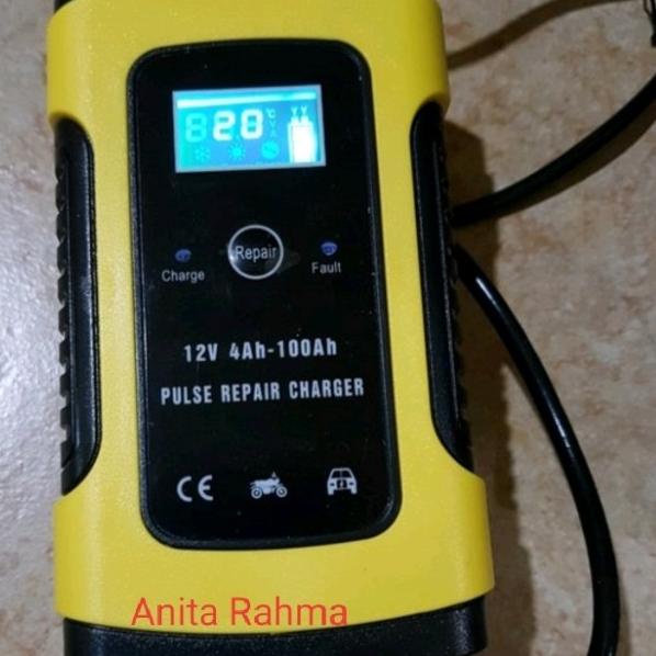 cas setrum aki charger aki mobil motor 6a 12v Venus otomatis