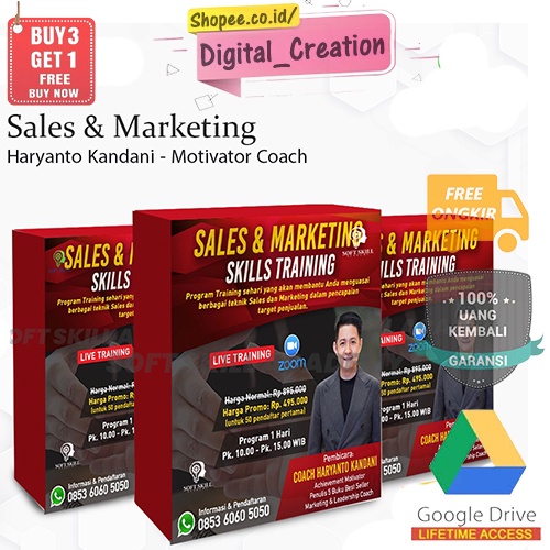 Sales dan Marketing Skills Training - Haryanto Kandani | Skill Sales | Digital Marketing