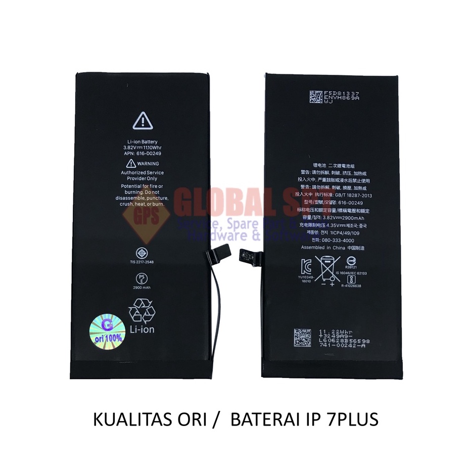 KUALITAS ORI / BATERAI IPH 7PLUS / BATRE / BATERE