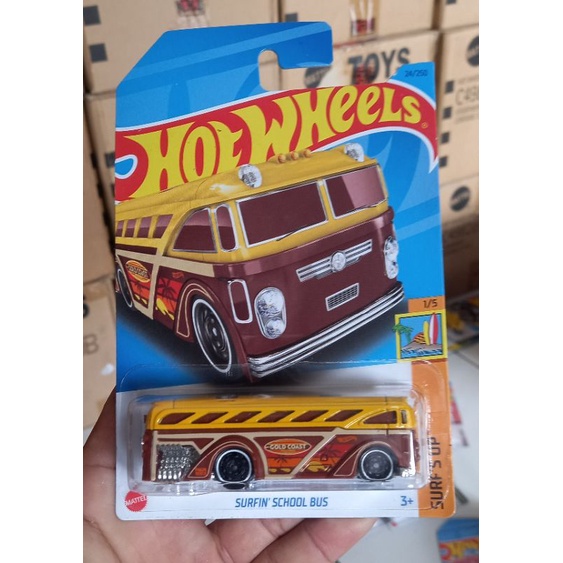 Hotwheels SURFIN SCHOOL BUS HW SURF UP