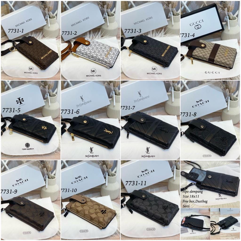 TAS HP PREMIUM Tas wanita Slempang hp ada box dan serti