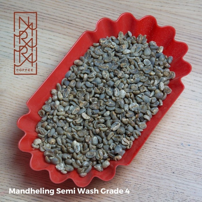 

Sale Green Bean 1kg GRADE 4 MANDHELING SEMI WASH-Biji Kopi Sumatra Arabika /KOPI RUBE/KOPI SLB/KOPI