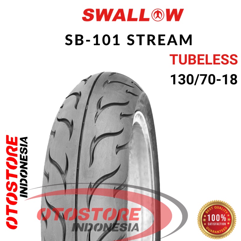 Ban Luar Motor Swallow SB-101 STREAM 130/70-18 RING 18 Tubeless  ban motor BAN MOTOR SUPRA JUPITER M