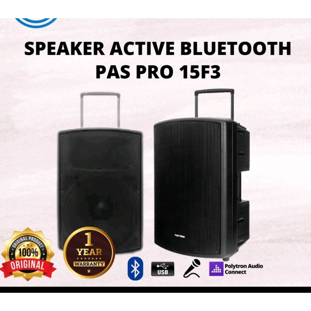 SPEAKER PORTABLE WIRELESS POLYTRON 15 INCH TYPE PAS PRO 15F3