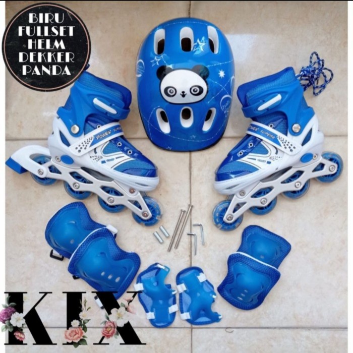 SEPATU RODA ANAK PEREMPUAN MURAH LENGKAP DEKER DAN HELM
