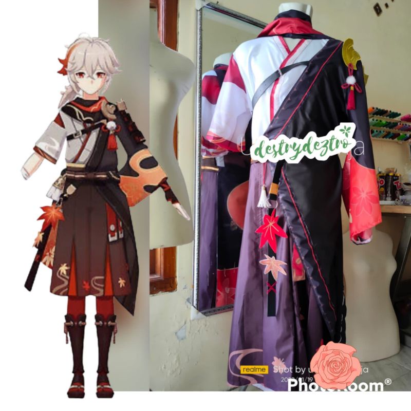 cosplay genshin impact kazuha ukuran custome