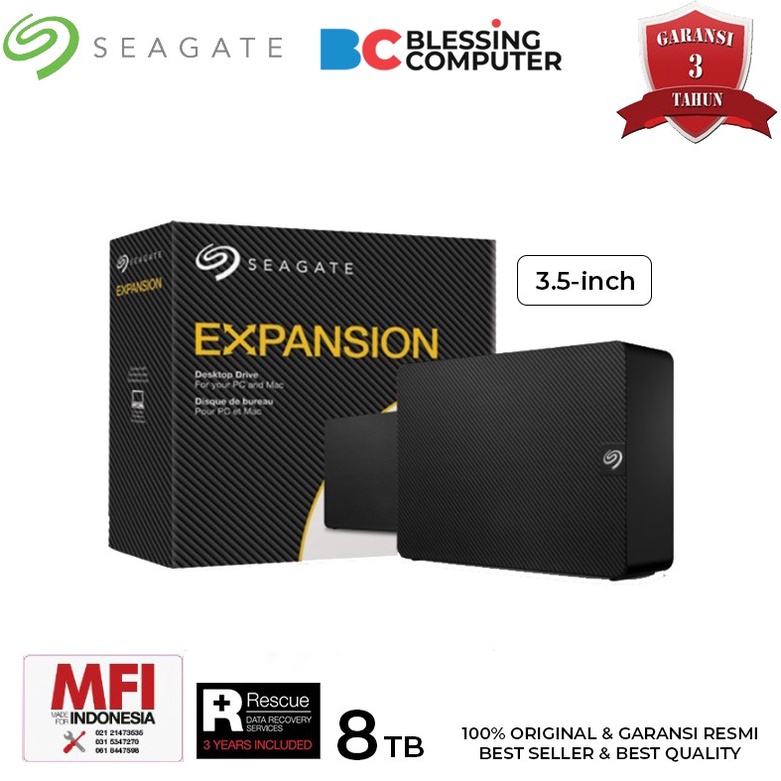 Hardisk External Seagate Expansion 8TB 3.5inch / Hardisk Desktop 8TB