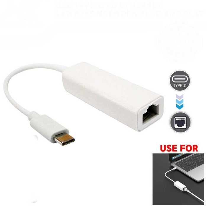 USB Type C to LAN Ethernet Internet RJ45 RJ-45 Network USB 2.0 9700