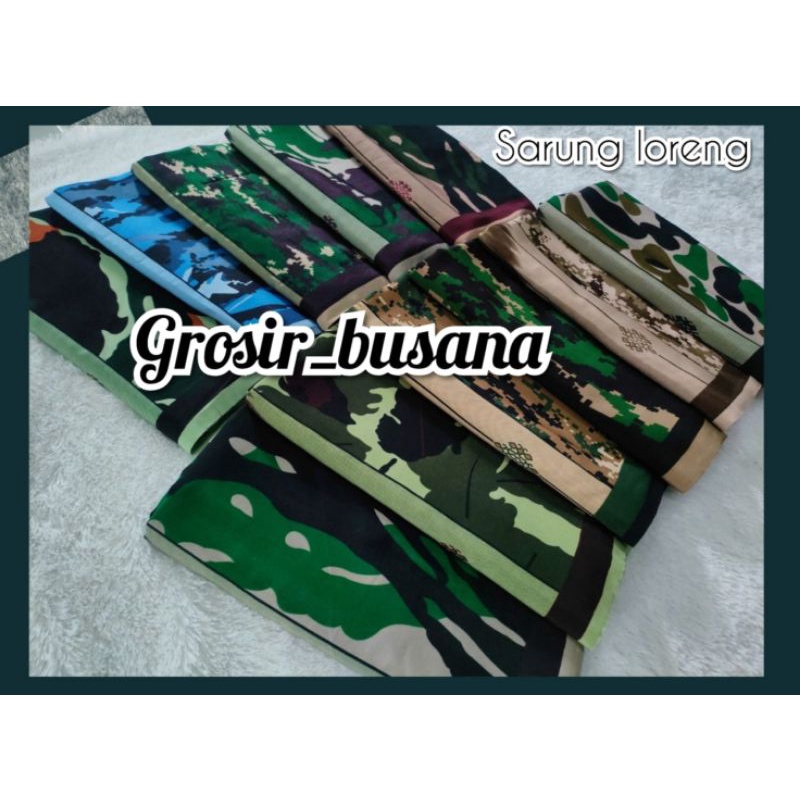 sarung loreng / sarung army / sarung Ansor Banser / sarung samarinda