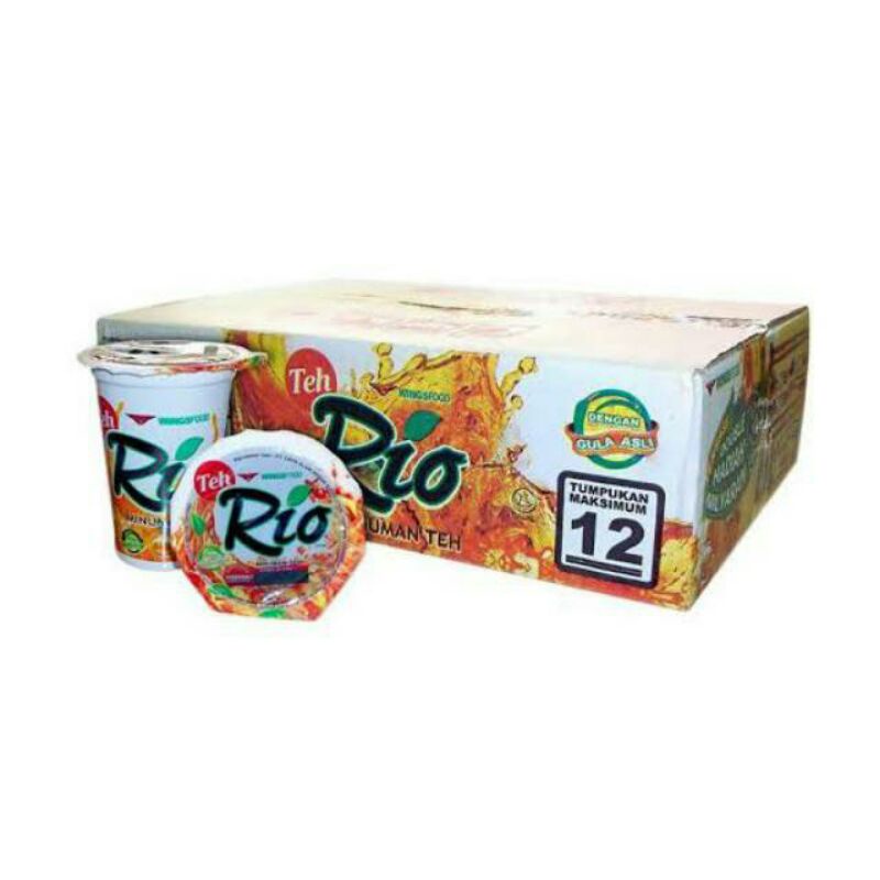 

TEH RIO MINUMAN TEH DENGAN GULA ASLI 1DUS ISI 24PCS @180ML