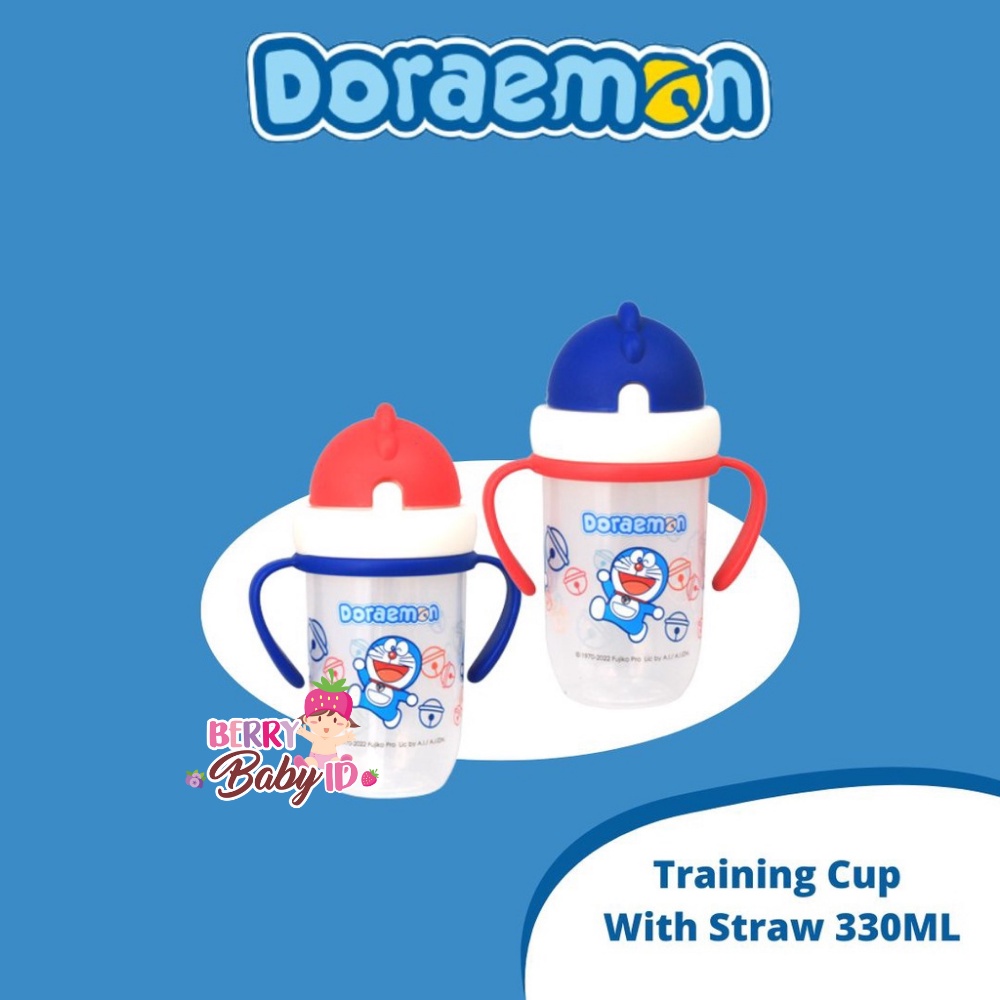 Lusty Bunny Doraemon Sport Sipper Cup Botol Sedotan Bayi Anak BPA Free Berry Mart