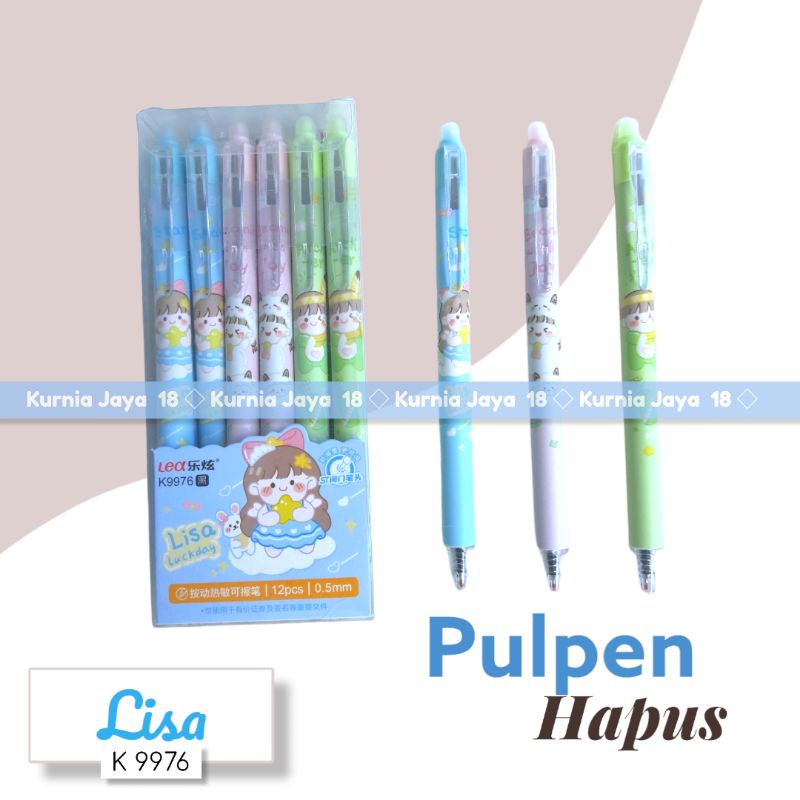 Pulpen Bisa Dihapus Bolpoin Gel Erasable Pen Pena Yang Bisa Dihapus Lucu Hapus/ballpoint