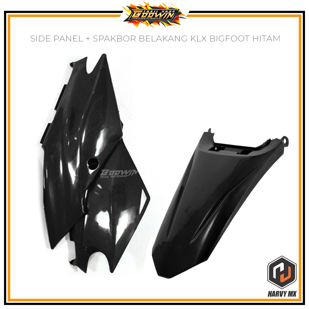 Paket Cover Body Depan Side Panel Slebor Spakbor Belakang HARVY MX  KLX Bigfoot BF