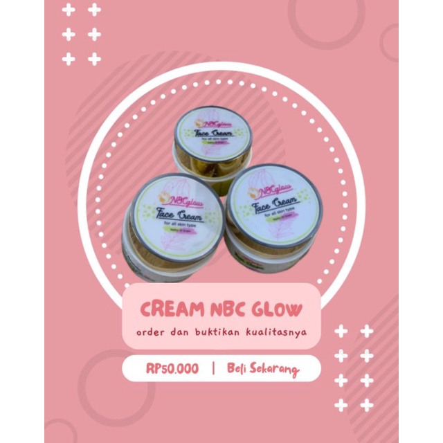 Cream wajah NbC GLOW [Asli]