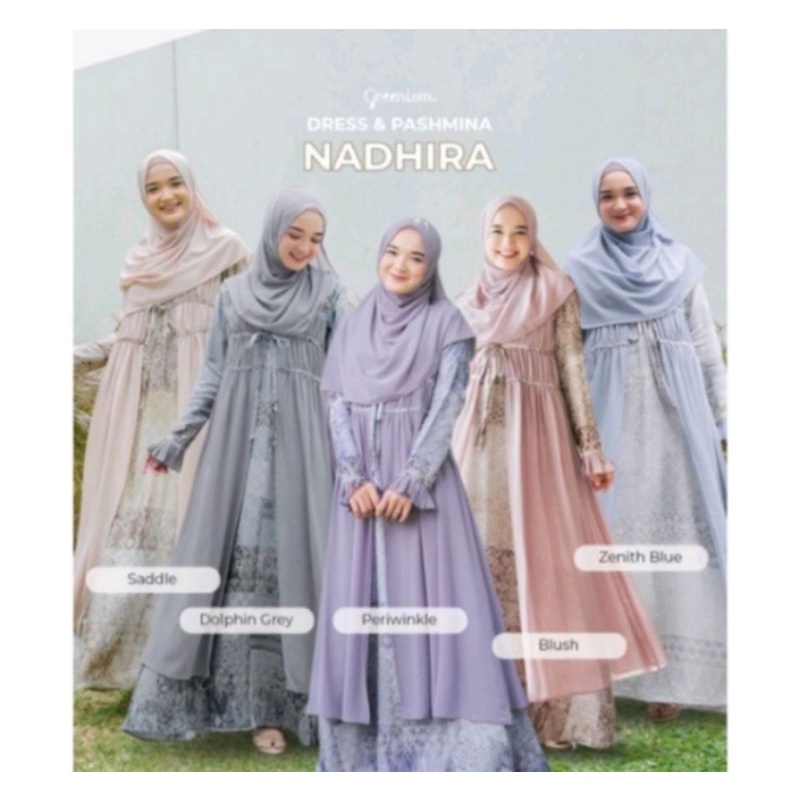 NADHIRA DRESS GREENISM (GAMIS ONLY)