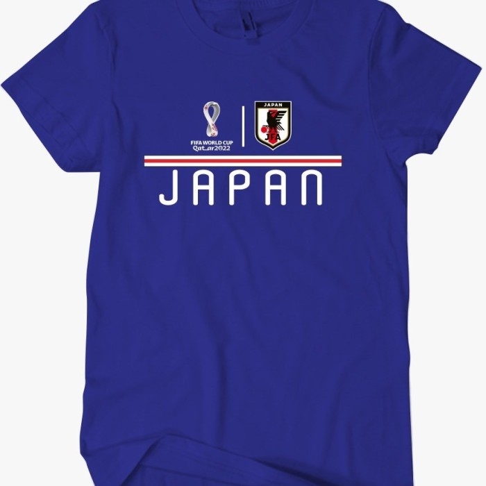 BAJU - KAOS JEPANG TEAM FANS PIALA DUNIA QATAR 2022 - TSHIRT JAPAN -