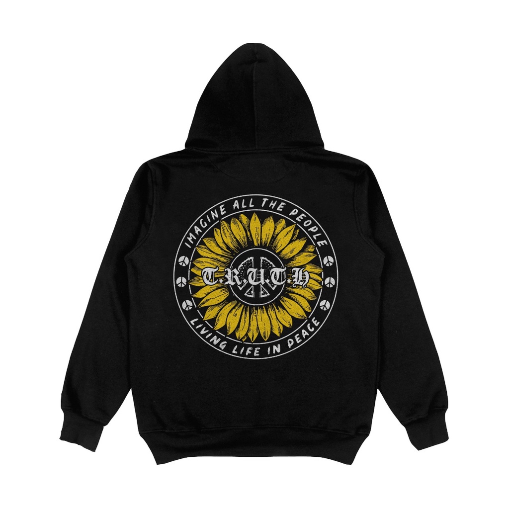 TRUTH - Sweater Hoodie Pullover Original Imagine All The People Fleece