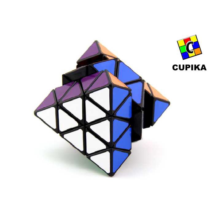 Rubik Pyraminx doubel atas bawah Pyraminx Blackbase Original Piramid