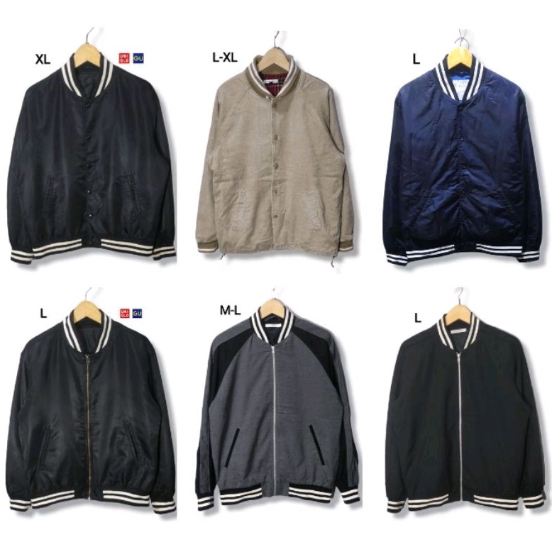 Varsity Jacket Branded Unisex Pria Wanita Preloved second
