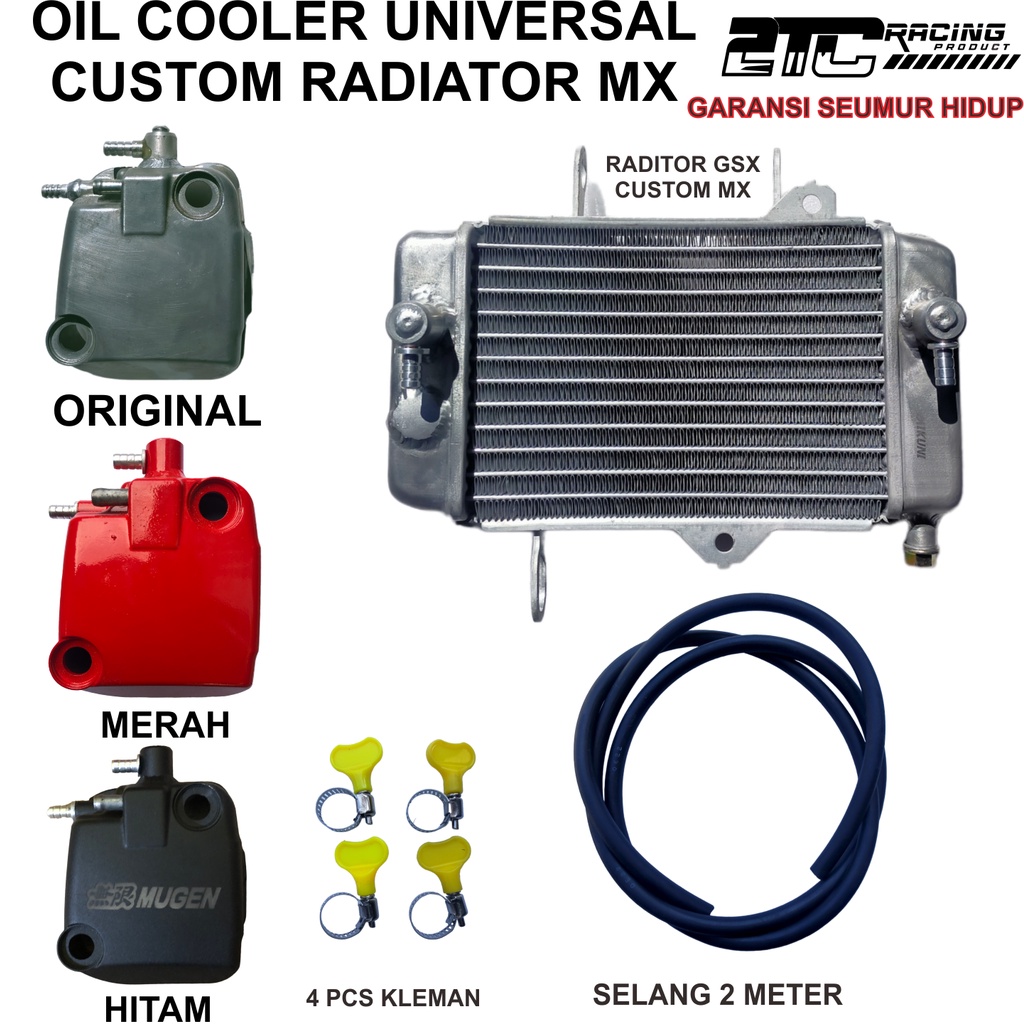 OIL COOLER UNIVERSAL MATIC BEAT MIO SCOOPY ALL MATIC DAN ALL MOTOR BASIC RADIATOR MX MIKUNI