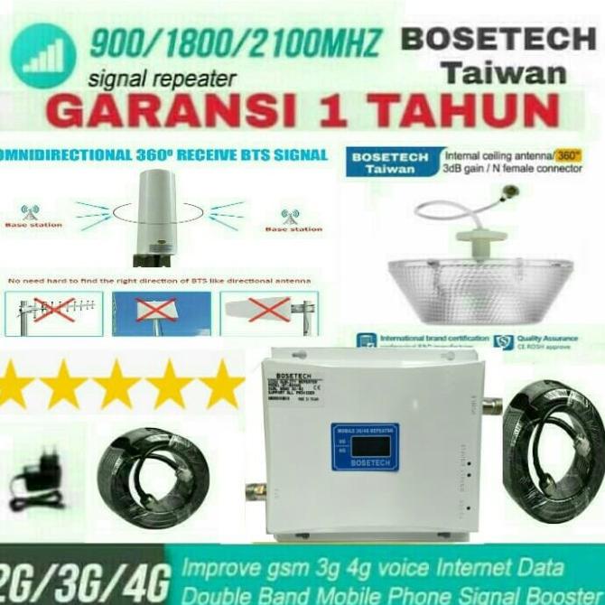 Penguat Sinyal Signal Hp 3G 4G Lte Bosetech Bt-934Hq Ori Repeater Gsm