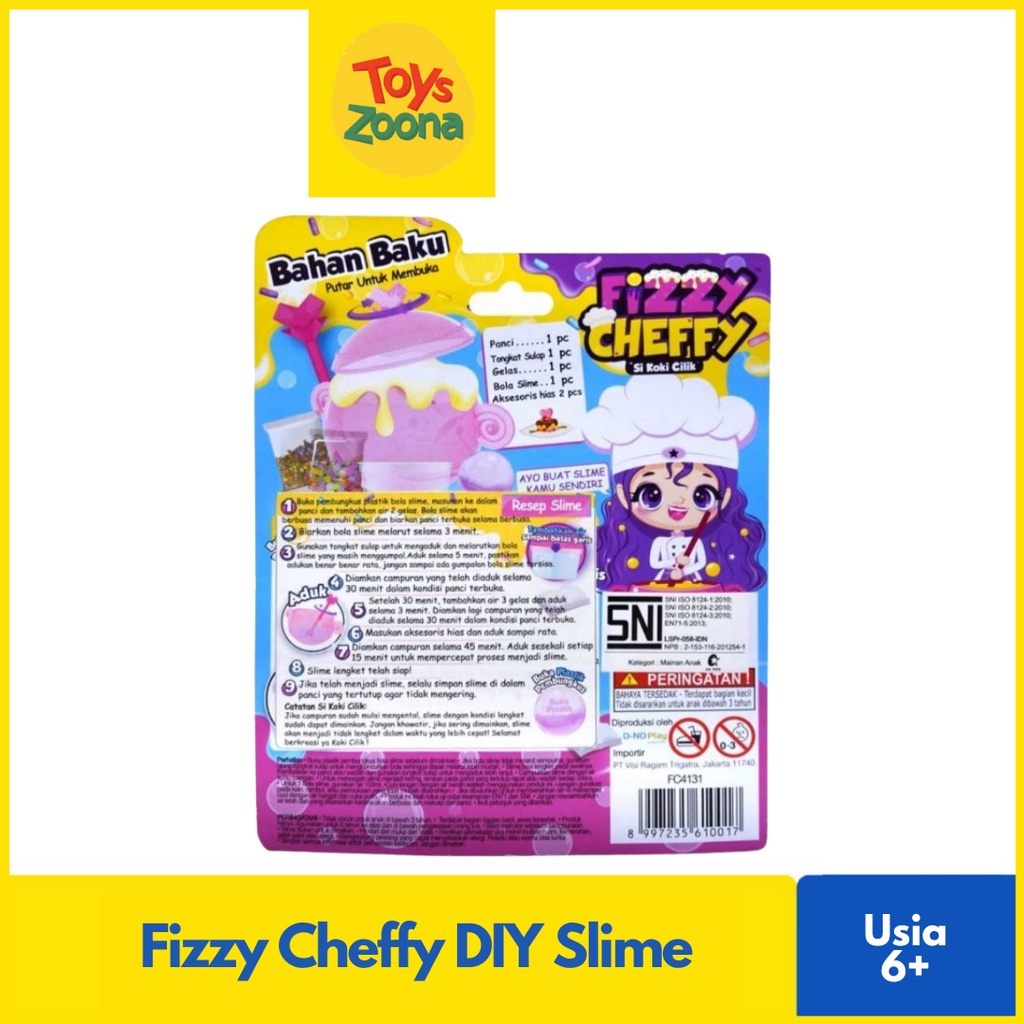 ToysZoona Mainan Anak Slime Fizzy Cheffy DIY Magic Slime 🪄 DIY Slime Ajaib / ToysZoona Kids Slime