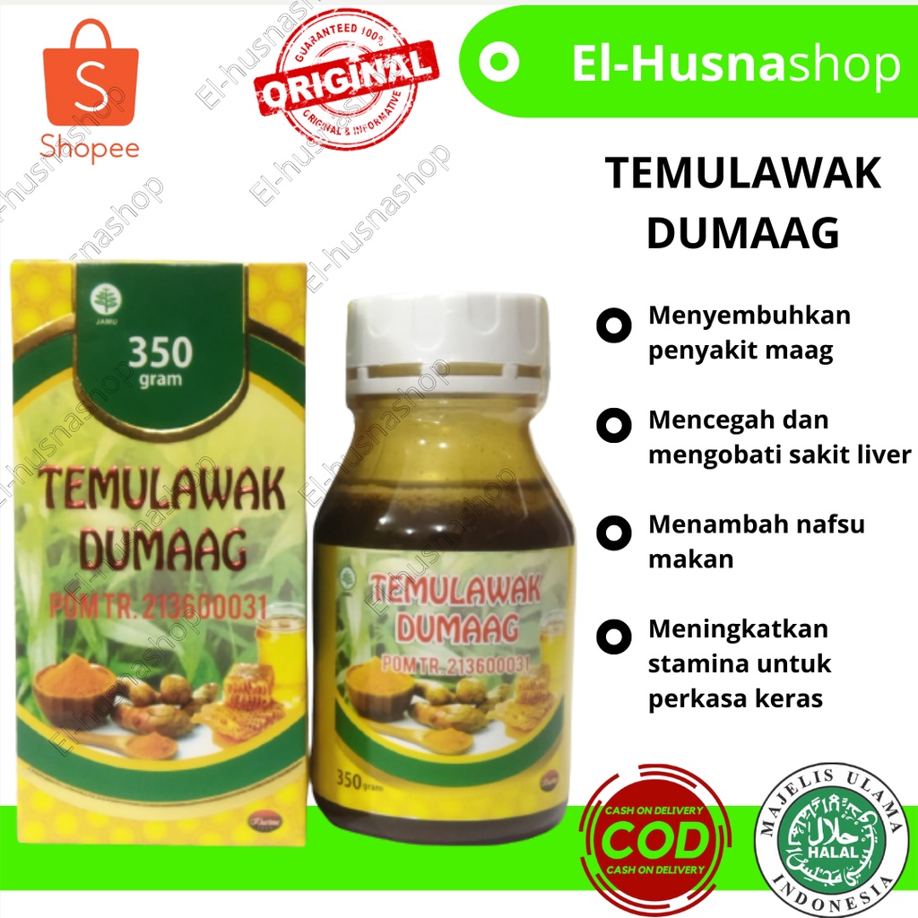 

Temulawak Dumaag Jamu Dumaag Herbal Ampuh Atasi Sakit Maag Isi 350gram