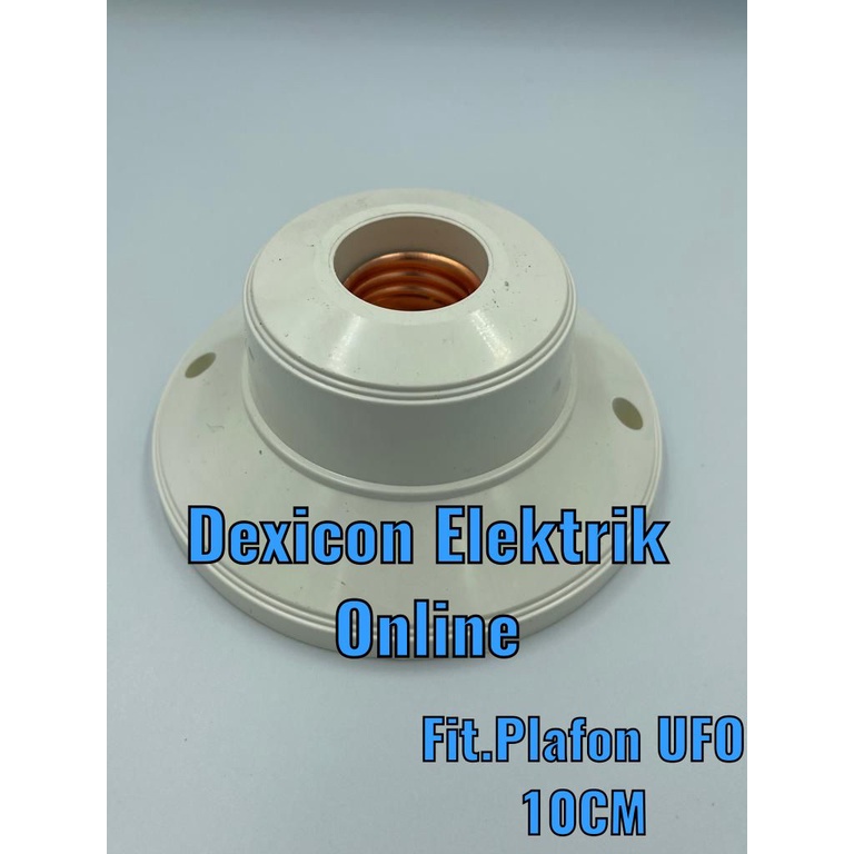 fitting plafon - dudukan lampu - fitting lampu - fitting lampu polos - fitting plafon