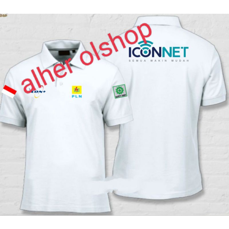KAOS iconnet baju iconnet kaos kerah iconnet baju kerja icon kaos KERJA iconnet poloshirt iconnet po