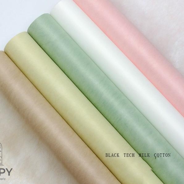

[1 Roll] Milk Cotton Wrapping / Tissue Bunga / Wrapping Paper - Abu-abu