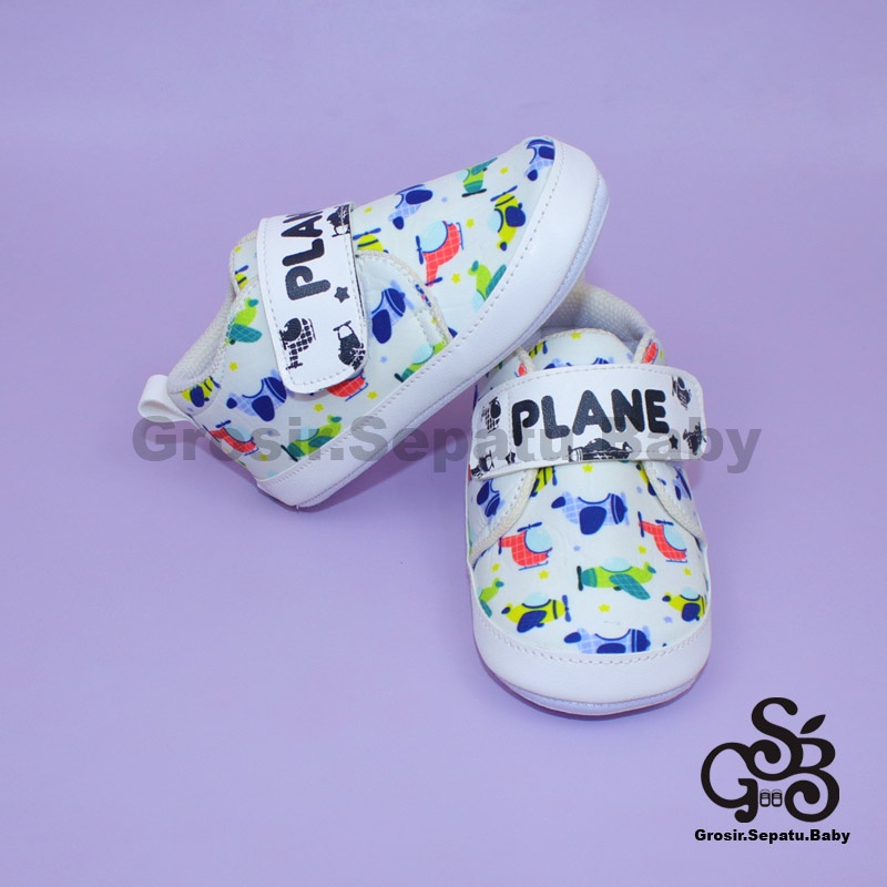 prewalker sepatu bayi laki laki perempuan umur 2 - 12 bulan model casual PLANE Pesawat ringan &amp; fleksibel