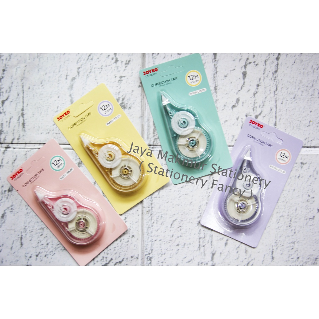 Correction Tape 12 m Pastel Joyko CT-522PTL (Eceran)
