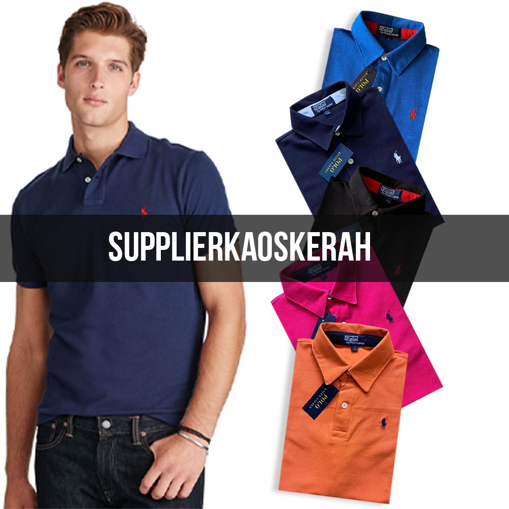 Polo Ralph Lauren Pria / Kaos Kerah Kualtias Export Logo Bordir