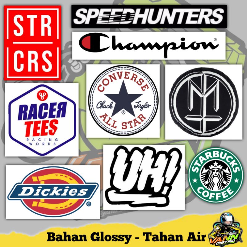 stiker distro / stiker brand / stiker acak murah