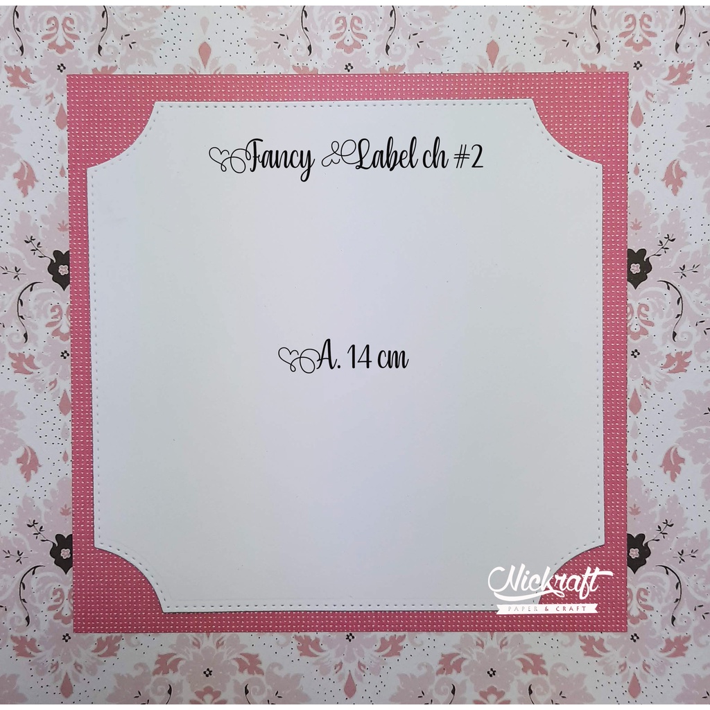 

FANCY LABEL CH #2 - BAHAN SCRAPBOOK LABEL KOTAK PERSEGI SQUARE