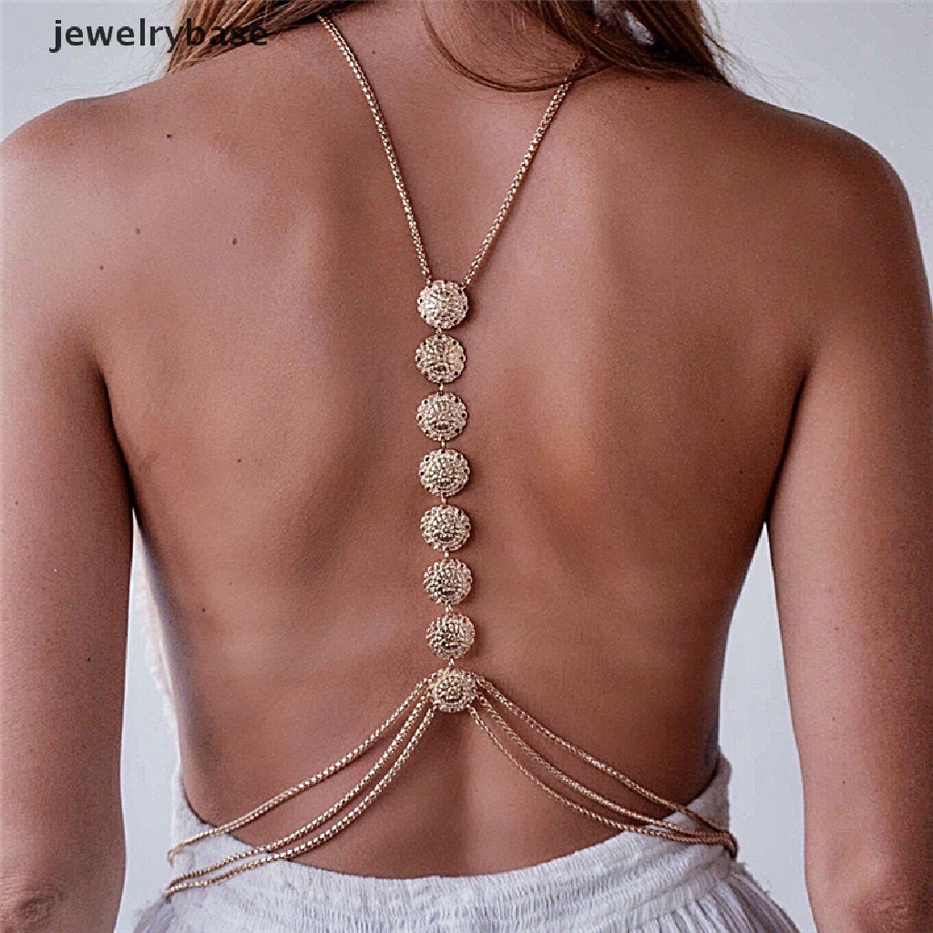 Perhiasan Kalung Rantai Tubuh Bikini Pantai Bahan Alloy Untuk Wanita