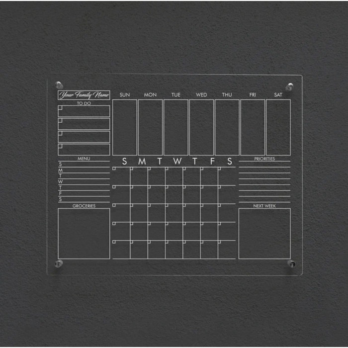 

Agenda Daily Planner Akrilik Weekly Planner Wall Planner Acrylic Uv Print
