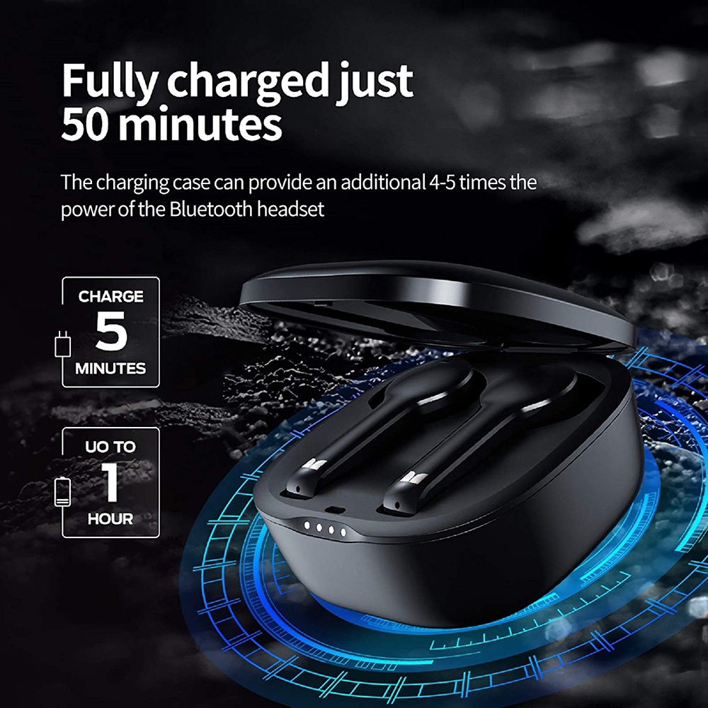 MONSTER Clarity 550 LT Earphone TWS Bluetooth 5.0 with Charging Base - Black