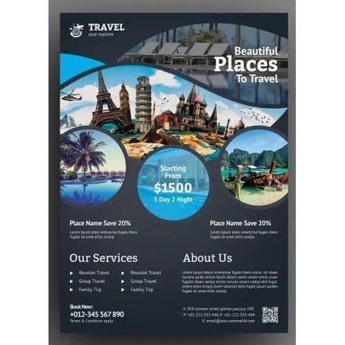 

Print Cetak 1 RIM Brosur / Flyer Ukuran A4, AP150 Gram 2 Muka, 2 sisi