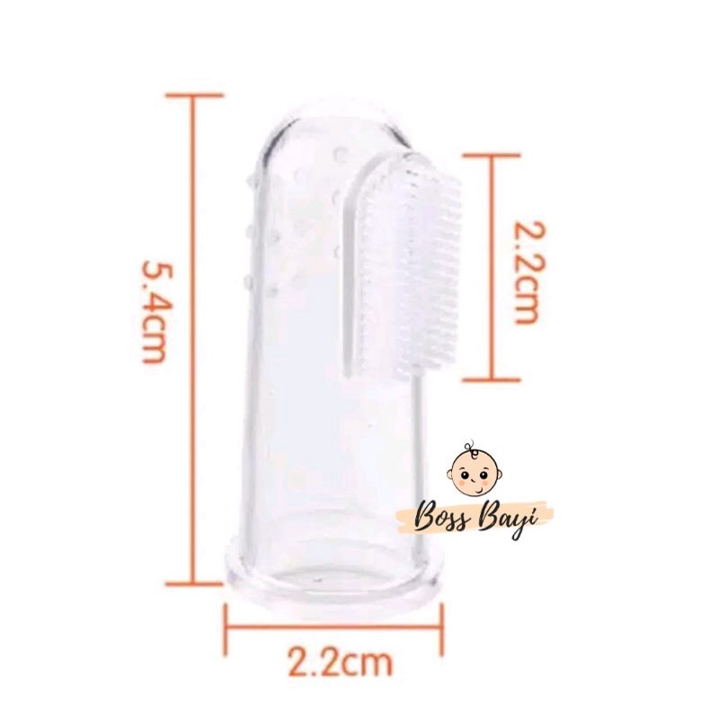 BOSS BAYI - Sikat Gigi/Sikat Lidah Jari Silikon/Sikat Gusi Bayi
