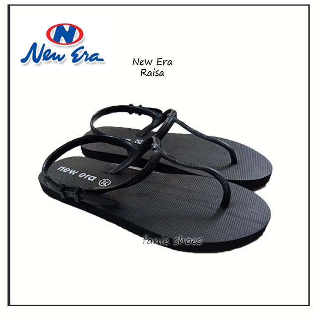 New Era Raisa Hitam 37-40 / Sandal Sehari-hari Wanita Dewasa
