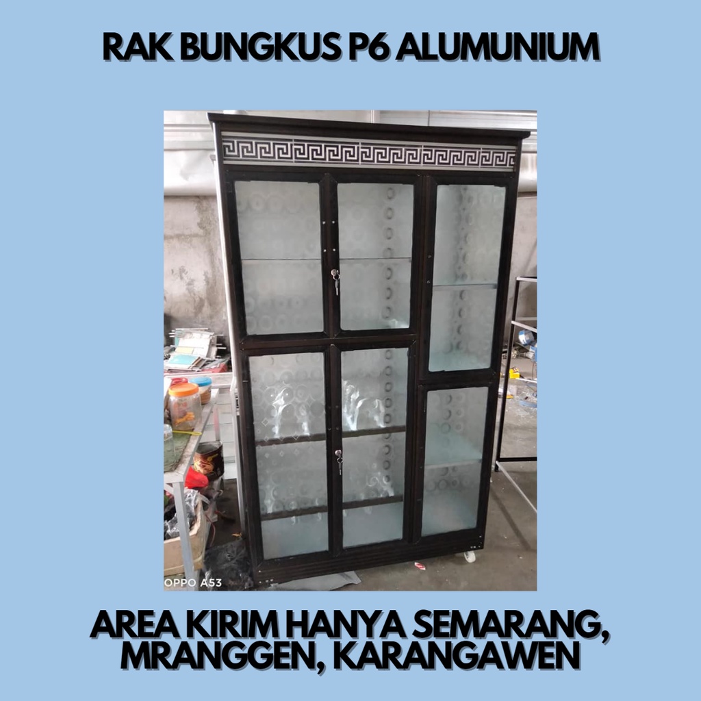 Rak Piring Bungkus Pintu 6 Alumunium