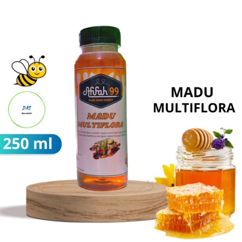 

Madu Afifah 99 Madu Murni Asli Nektar Multiflora 250 ml Grade A 100% Alami Pure Natural Raw Honey