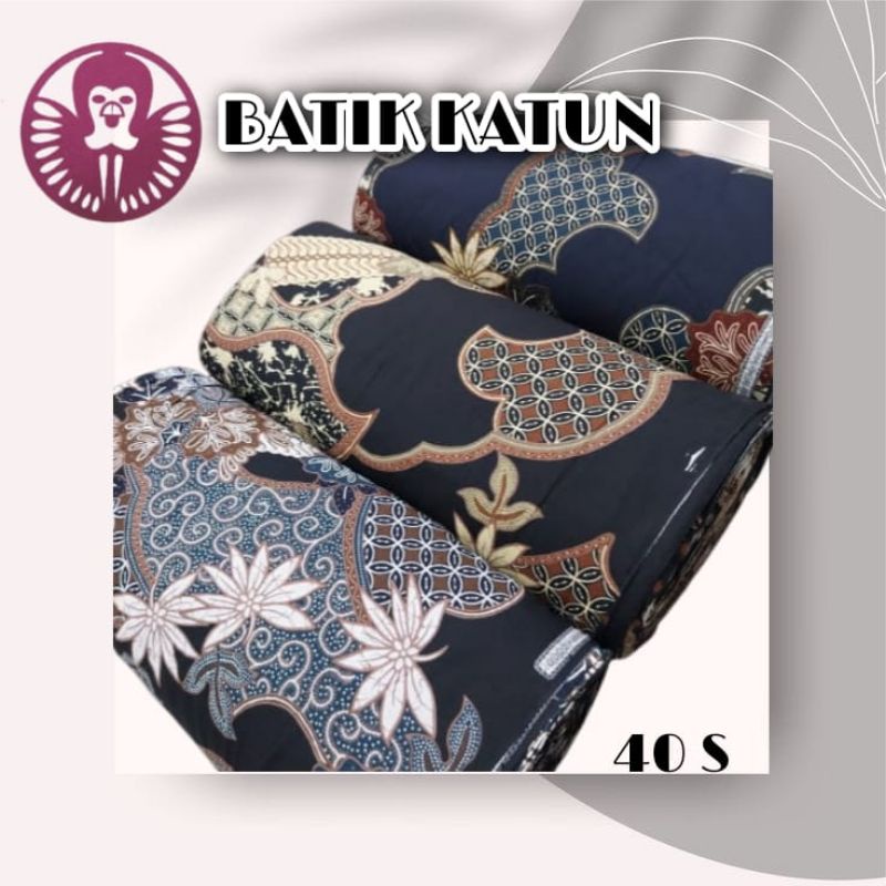 Batik Katun 40s, dasar hitam