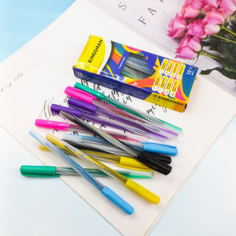 Pulpen Lilin Kingsman A-35 featherlight 12Pcs