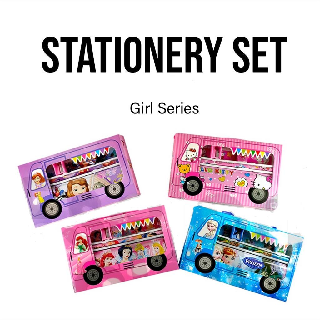 

RS 931. Stationery set Fancy 6in1 Paket Alat Tulis Karakter Peralatan Tulis Sekolah Souvenir Ulang Tahun Kado Hadiah