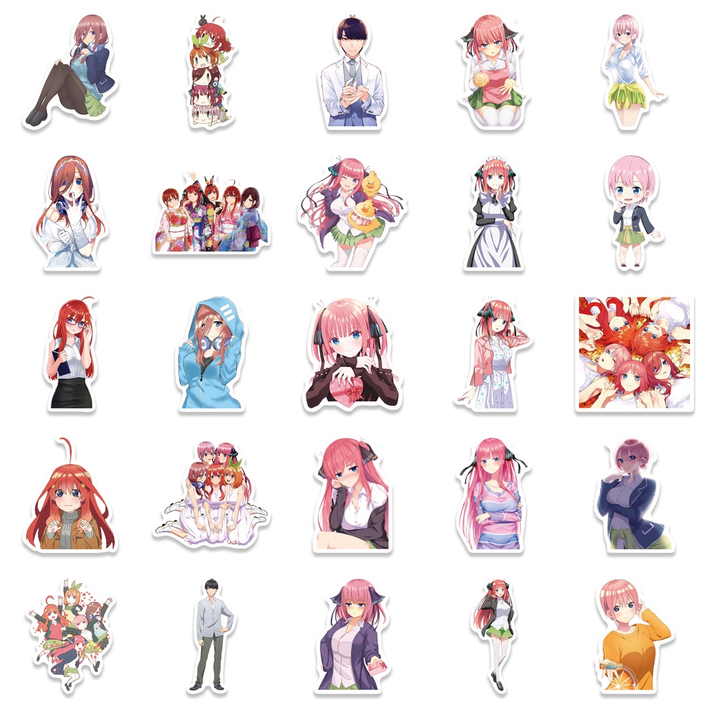 QQ001 – Sticker Stiker Anime Manga Cosplay The Quintessential Quintuplets